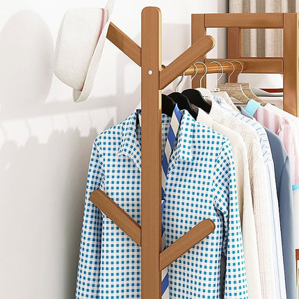 165x70cm Clothes Rack Stand Storage Shelves Modern Coat Tree.