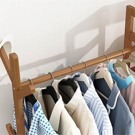 165x70cm Clothes Rack Stand Storage Shelves Modern Coat Tree.