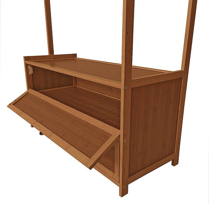 165x70cm Clothes Rack Stand Storage Shelves Modern Coat Tree.