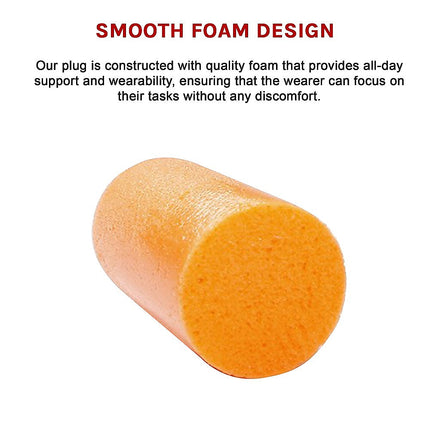 Foam Ear Plugs Disposable 200 Pairs Noise Cancelling Plane Sleep Snoring.