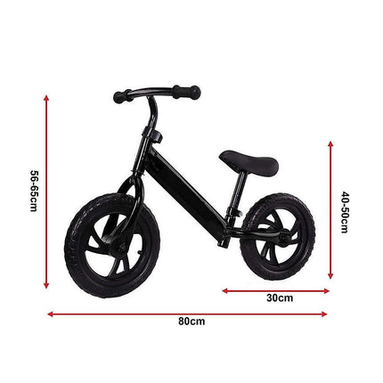 Kids Ride On Push Bike Balance Bicycle with Training Wheels for Toddlers.