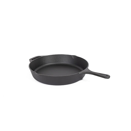 Non-stick Frying Pan Cast Iron Steak Skillet Round BBQ Grill Cookware 30cm.
