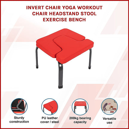 Invert Chair Yoga Workout Chair Headstand Stool Exercise Bench.