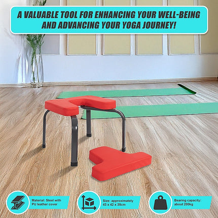 Invert Chair Yoga Workout Chair Headstand Stool Exercise Bench.
