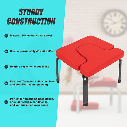 Invert Chair Yoga Workout Chair Headstand Stool Exercise Bench.