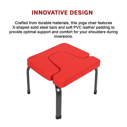 Invert Chair Yoga Workout Chair Headstand Stool Exercise Bench.