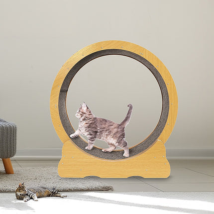 Cat Running Wheel w/ Carpet Runway Cat Exercise Wheel for Fitness Cat Treadmill.