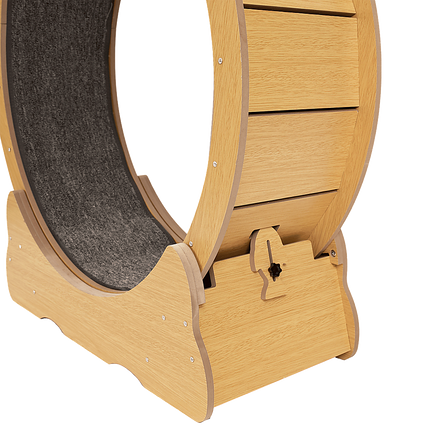 Cat Running Wheel w/ Carpet Runway Cat Exercise Wheel for Fitness Cat Treadmill.