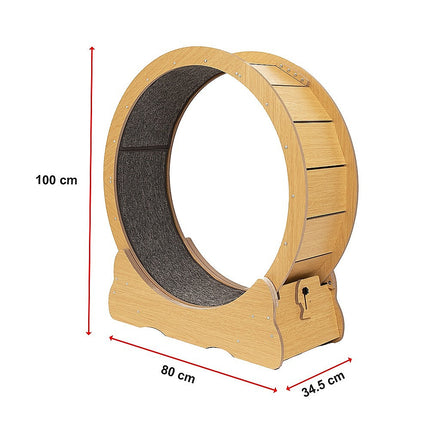 Cat Running Wheel w/ Carpet Runway Cat Exercise Wheel for Fitness Cat Treadmill.