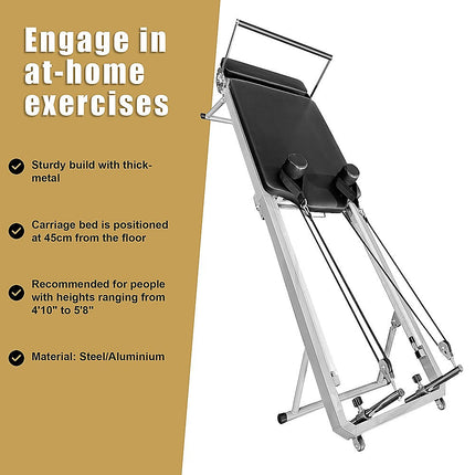 Pilates Reformer Machine Foldable Gym.