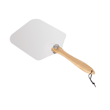 Metal Pizza Peel with Foldable Wood Handle.