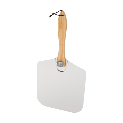 Metal Pizza Peel with Foldable Wood Handle.