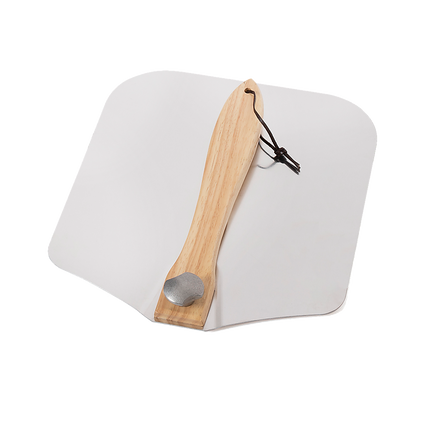 Metal Pizza Peel with Foldable Wood Handle.