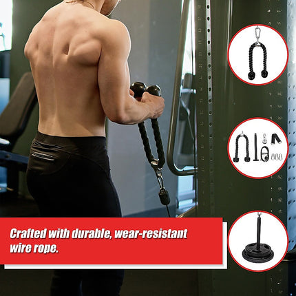 Fitness Pulley Set Gym Kit Tool Accessories Wire Rope.