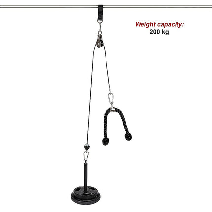Fitness Pulley Set Gym Kit Tool Accessories Wire Rope.