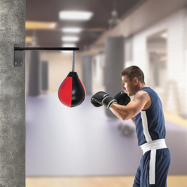 Speed Bag Boxing Punching Bag Wall Mount Reflex Training.