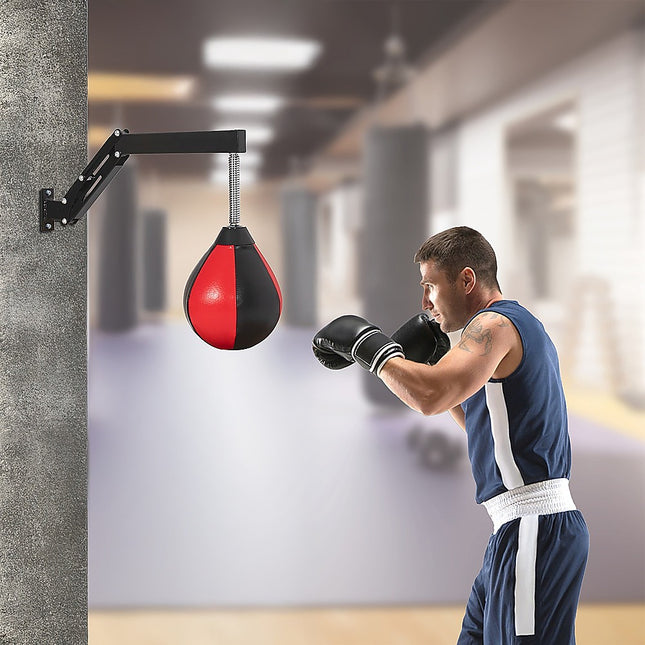 Speed Bag Punching Boxing Bag Wall Mount Reflex Training.