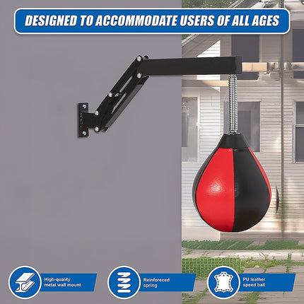 Speed Bag Punching Boxing Bag Wall Mount Reflex Training.