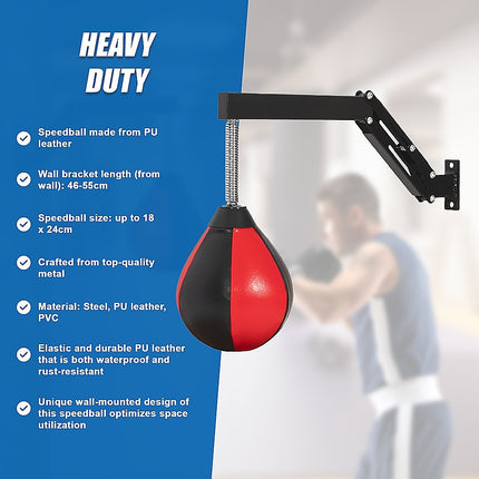 Speed Bag Punching Boxing Bag Wall Mount Reflex Training.