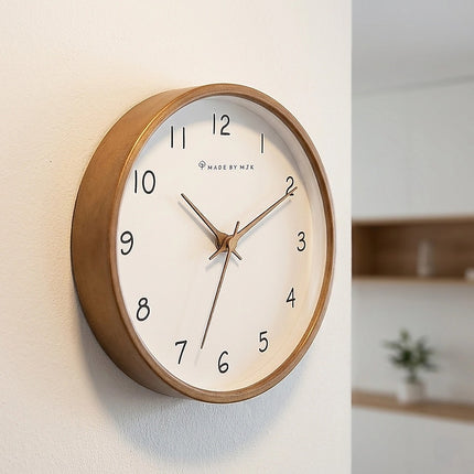 10" Clock Wooden Modern Wall Art.