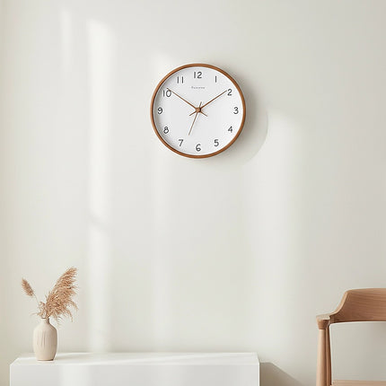 10" Clock Wooden Modern Wall Art.