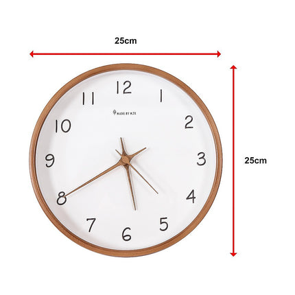 10" Clock Wooden Modern Wall Art.