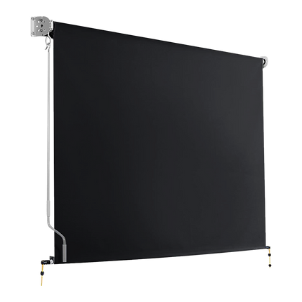 Retractable Straight Drop Roll Down Awning Garden Patio Screen 2.1X2.5M.