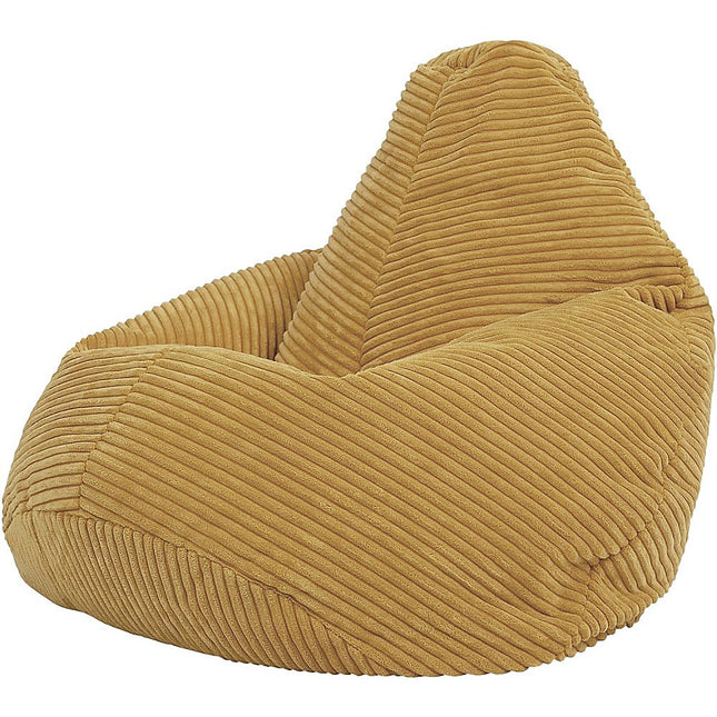 Jumbo Cord Beanbag Chair Cover Unfilled Large Bean Bag - Mustard.