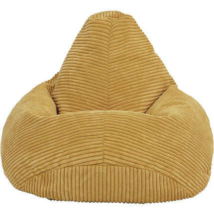 Jumbo Cord Beanbag Chair Cover Unfilled Large Bean Bag - Mustard.