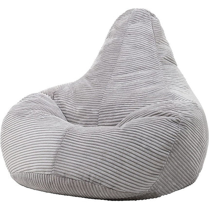 Jumbo Cord Beanbag Chair Cover Unfilled Large Bean Bag - Grey.