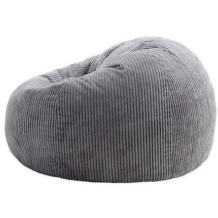 Jumbo Cord Beanbag Chair Cover Unfilled Large Bean Bag - Grey.