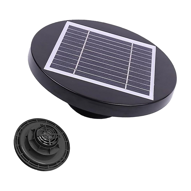 Solar Powered Roof Fan Ventilator Loft Vent for Boat RV Greenhouse Shed Caravan.