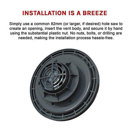 Solar Powered Roof Fan Ventilator Loft Vent for Boat RV Greenhouse Shed Caravan.