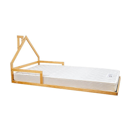 Pine Wood Floor Bed House Frame for Kids and Toddlers.