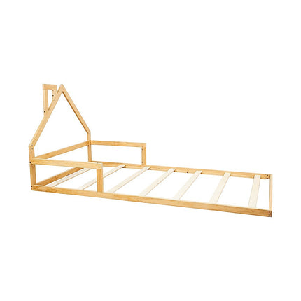 Pine Wood Floor Bed House Frame for Kids and Toddlers.