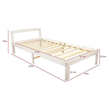 Natural Wooden Bed Frame Home Furniture.