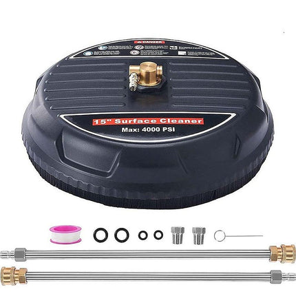 4000 PSI 44CM Pressure Washer Surface Cleaner with 2 Extension Wands.