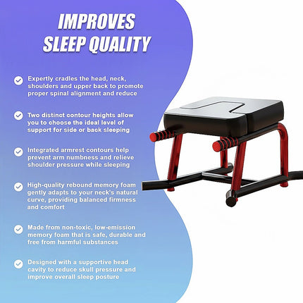 Soft Cervical Pillow for Neck Pain Relief Memory Foam Ergonomic.