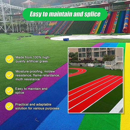 200cm x 250cm Lawn Turf Artificial Grass Mat Carpet Fake Synthetic Garden Landscape.