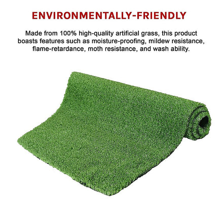 200cm x 250cm Lawn Turf Artificial Grass Mat Carpet Fake Synthetic Garden Landscape.