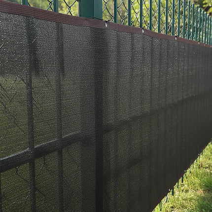 15m x 2m Fence Windscreen Privacy Screen Shade Cover Black Fabric Mesh Garden.
