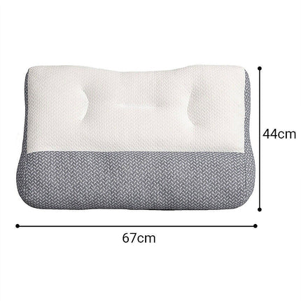 Cervical Ergonomic Pillow Soy Bean Contour Orthopedic Bed Neck Pain Washable.