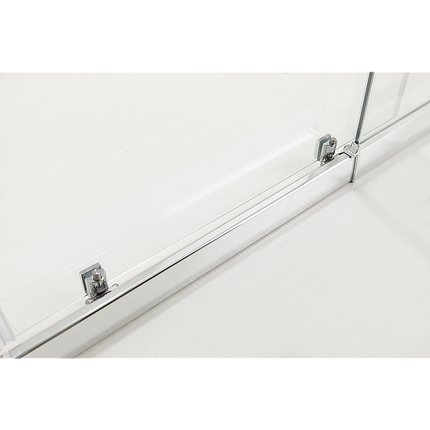 150mm Adjustable (2000x800mm) Single Door Corner Sliding Glass Shower Screen in Chrome.