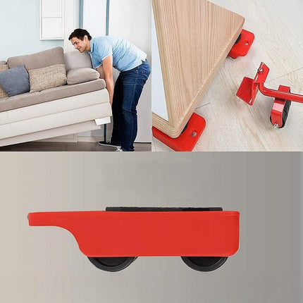 4 X All-purpose Dolly Plastic Heavy Duty Furniture Mover Slider Set.