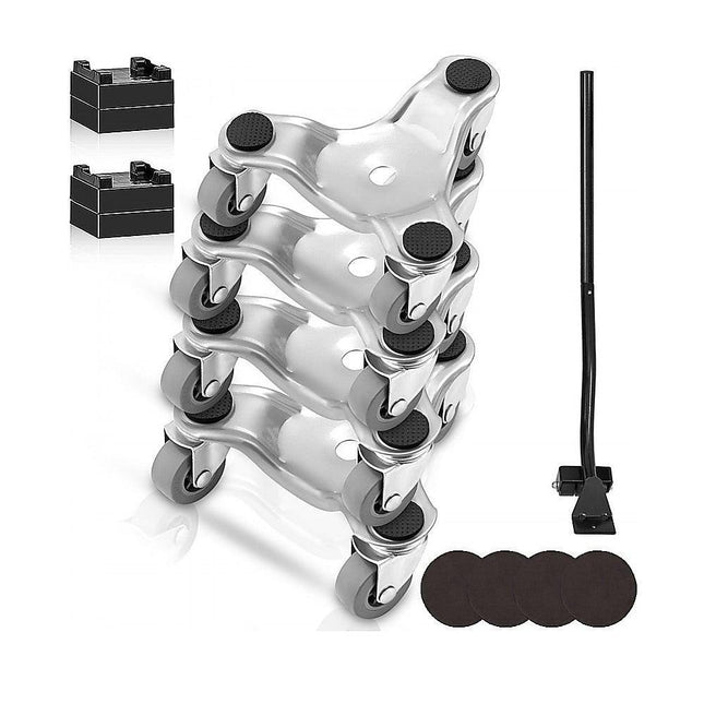 4 X All-purpose Dolly Metal Heavy Duty Furniture Mover Slider Set.