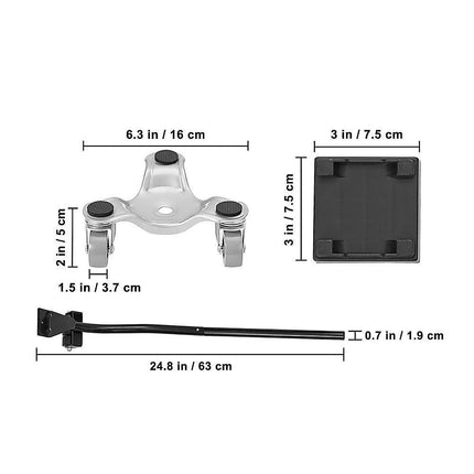 4 X All-purpose Dolly Metal Heavy Duty Furniture Mover Slider Set.