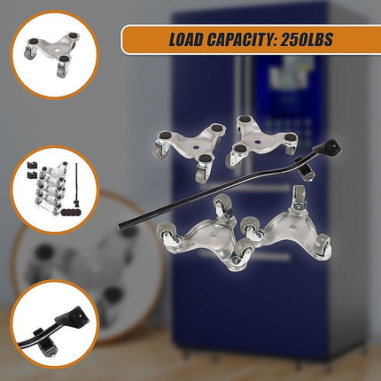 4 X All-purpose Dolly Metal Heavy Duty Furniture Mover Slider Set.