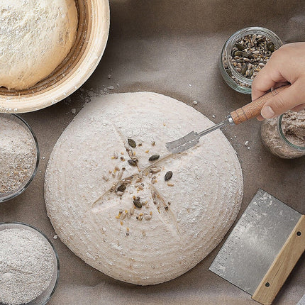 2 x 9" Sourdough Bread Proofing Set Bread Making Kit Round Bowls.