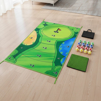 Casual Indoor Golf Putting Practice Set Golf Party Game Mats.