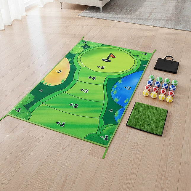 Casual Indoor Golf Putting Practice Set Golf Party Game Mats.